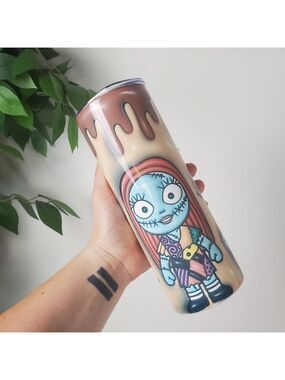 Nightmare Before Christmas Sally Doll Drip 20 oz Tumbler Halloween
